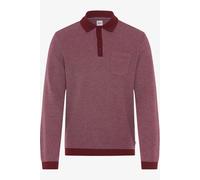 Brax Modern Fit Longsleeve Poloshirt Velvet, Einfarbig