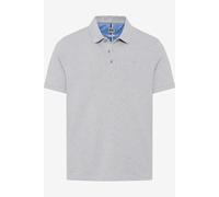 Poloshirt BRAX "Style PETE", Herren, Gr. M (50), silber (silberfarben), 96% Baumwolle, 4% Elasthan, Kurzarm, Shirts (18195700-M) silberfarben