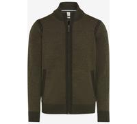 Brax Modern Fit Strickjacke dunkelgrün, Einfarbig