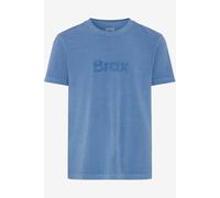 Brax Modern Fit T-Shirt Rundhals blau, Bedruckt
