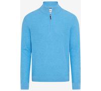 Brax Modern Fit Troyer blau, Einfarbig