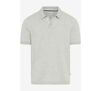 Brax Pascal J Modern Fit Strickpolo grau, Einfarbig
