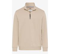 Brax Performance Regular Fit Troyer beige, Einfarbig