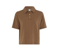 Poloshirt BRAX "Style CARA S", Damen, Gr. 42, braun, 67% Viskose, 26% Polyester, 7% Elasthan, Shirts (31437904-42) braun