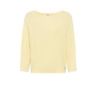 Strickpullover BRAX "Style EMMA", Damen, Gr. 42, gelb, Strick, 72% Viskose, 28% Polyamid, U-Boot-Ausschnitt, Pullover Strickpullover (51662800-42) gelb
