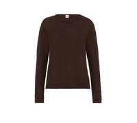 Strickpullover BRAX "Style LESLEY", Damen, Gr. 36, braun (dunkelbraun), Strick, 44% Polyamid, 28% Alpaka, 28% Wolle, Rundhals, Pullover Strickpullover (29377965-36) dunkelbraun