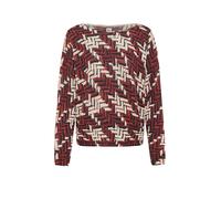 Brax Damen Strickpullover Style LISA mandarin, Rot, Gr. 46