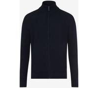 Strickjacke BRAX "Style JAKE", Herren, Gr. M, navy, Strick, 44% Baumwolle, 36% Leinen, 20% Polyester, Strickjacken Strickjacke (29093842-M) navy