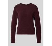 Brax Regular Fit Pullover aus Baumwoll-Mix Modell 'LISA' in Bordeaux, Größe 46
