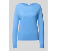 Brax Regular Fit Pullover aus Schurwoll-Kaschmir-Mix Modell 'Lisa' in Hellblau, Größe 46