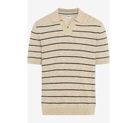 Brax Regular Fit Strickpullover Rundhalsbeige, Gestreift