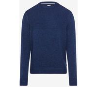 Brax Regular Fit Strickpullover Rundhalsmarine, Einfarbig