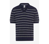 Brax Regular Fit Strickpullover Rundhalsmarine, Gestreift