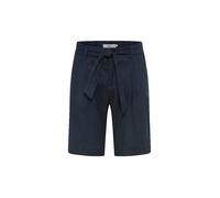 Bermudas BRAX "Style MAINE B", Damen, Gr. 42, Normalgrößen, navy, Web, 59% Leinen, 19% Baumwolle, 19% Viskose, 3% Elasthan, Hosen Bermudas (39413249-42) navy