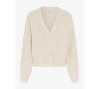Cardigan BRAX "Style ANIQUE", Damen, Gr. 40, ecru, Strick, 100% Baumwolle, V-Ausschnitt, Strickjacken (66693649-40) ecru
