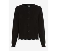 Strickjacke BRAX "Style ANN", Damen, Gr. 40, schwarz, Strick, 72% Viskose, 28% Polyamid, Rundhals, Strickjacken Strickjacke, Easy Knit: Strickjacke im Viskosemix (90483820-40) schwarz