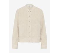 Brax Damen Sweatjacke Style BECA L canvas, hellbeige, Gr. 46