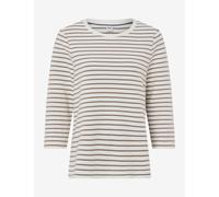 BRAX Damen Style.Bonnie Cotton Structure Rib Stripe Sweatshirt