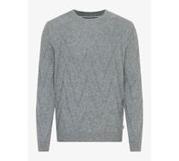 Strickpullover BRAX "Style BUDDY", Herren, Gr. S (48), grau (hellgrau), Strick, 50% Wolle, 35% Modal, 10% Polyamid, 5% Kaschmir, Rundhals, Pullover Strickpullover (68241802-S) hellgrau
