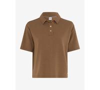 Poloshirt BRAX "Style CARA S", Damen, Gr. 42, braun, 67% Viskose, 26% Polyester, 7% Elasthan, Shirts (31437904-42) braun