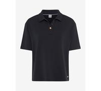 Poloshirt BRAX "Style CARA S", Damen, Gr. 40, navy, 67% Viskose, 26% Polyester, 7% Elasthan, Shirts (60347456-40) navy