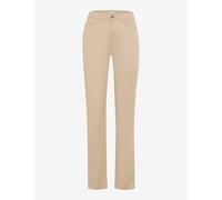 BRAX 5-Pocket-Hose Style CAROLA Damen beige 78% Baumwolle, 18% Lyocell, 4% Elasthan Gr. 46