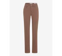 Brax Damen Five-Pocket-Hose Style CAROLA WARM GREIGE, denim hellbraun, Gr. 44