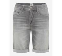 Bermudas BRAX "Style CHRIS B", Herren, Gr. 33, Normalgrößen, grau (dunkelgrau), Denim/Jeans, 73% Baumwolle, 19% Lyocell, 6% Elastomultiester, 2% Elasthan, Hosen Bermudas (10512659-33) dunkelgrau