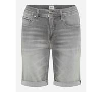 Bermudas BRAX "Style CHRIS B", Herren, Gr. 46, Normalgrößen, dunkelgrau, Denim/Jeans, 73% Baumwolle, 19% Lyocell, 6% Elastomultiester, 2% Elasthan, Hosen Bermudas (27893216-46) dunkelgrau