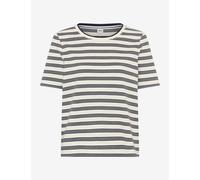 Kurzarmshirt BRAX "Style CIRA S", Damen, Gr. 44, navy, 100% Baumwolle, Rundhals, Shirts (35877515-44) navy