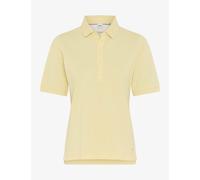 Poloshirt BRAX "Style CLEO", Damen, Gr. 46, gelb, 97% Baumwolle, 3% Elasthan, Shirts (47013224-46) gelb