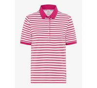 Poloshirt BRAX "Style CLEO", Damen, Gr. 44, pink, 97% Baumwolle, 3% Elasthan, Shirts (13389614-44) pink