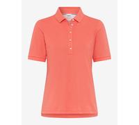 Poloshirt BRAX "Style CLEO", Damen, Gr. 42, rot, 97% Baumwolle, 3% Elasthan, Kurzarm, Shirts (66812326-42) rot