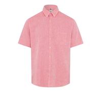 Brax Kurzarmhemd Style DAN Herren 70% Baumwolle 30% Leinen Rot Gr. XL