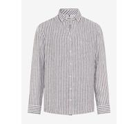 Leinenhemd BRAX "Style DANIEL", Herren, Gr. XL, Normalgrößen, braun, Web, 100% Leinen, Hemden (86853206-XL) braun