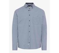 Langarmhemd BRAX "Style DANIEL", Herren, Gr. XL, Normalgrößen, blau, 97% Baumwolle, 3% Elasthan, Hemden (59876455-XL) blau