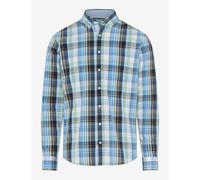 Langarmhemd BRAX "Style DANIEL", Herren, Gr. XL, Normalgrößen, grün, Web, 97% Baumwolle, 3% Elasthan, Hemden (34036538-XL) grün