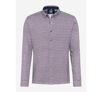 Brax Herren Hemd Style DANIEL velvet, dunkelrot, Gr. XXXL