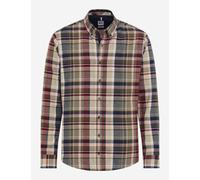 Brax Fashion Herren Hemd Style Daniel - Light Flanell Check Velvet Dunkelrot Gr. XXXL