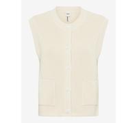 Rundhalspullover BRAX "Style ELISA", Damen, Gr. 48, ecru, Strick, 100% Baumwolle, Rundhals, Pullover Rundhalspullover (61974550-48) ecru