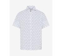 Kurzarmhemd BRAX "Style HARDY", Herren, Gr. XL, Normalgrößen, weiß, Web, 100% Baumwolle, Hemden (75373806-XL) weiß