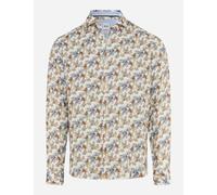 Brax Leinenhemd Modern Fit Style Harold Gelb Einfarbig XXL