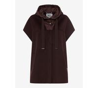 Steppweste BRAX "Style HOLLY", Damen, Gr. 40, braun (dunkelbraun), Web, 48% Wolle, 47% Polyester, 5% Sonstige Fasern, Westen Steppweste (23227632-40) dunkelbraun