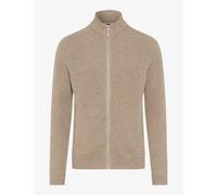 Brax Herren Strickjacke Style JAKE cappucino, hellbraun, Gr. L