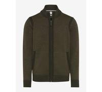 Strickjacke BRAX "Style JAKE", Herren, Gr. 4XL, grün (dunkelgrün), 44% Baumwolle, 29% Polyacryl, 27% Wolle, Strickjacken (51810204-4XL) dunkelgrün