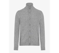 Brax Herren Strickjacke Style JEFF platin, hellgrau, Gr. XXL