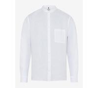 Brax Modern Fit Leinenhemd weiss, Einfarbig