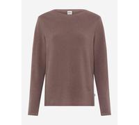 Strickpullover BRAX "Style LESLEY", Damen, Gr. 44, braun (taupe), Strick, 100% Baumwolle, Rundhals, Pullover Strickpullover (32836540-44) taupe