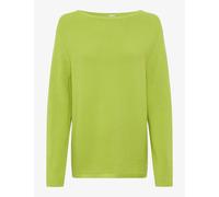 Strickpullover BRAX "Style LESLEY", Damen, Gr. 48, hellgrün, Strick, 100% Baumwolle, Rundhals, Pullover Strickpullover (98961539-48) hellgrün