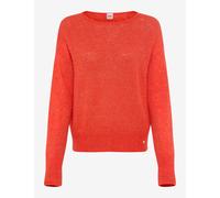 Strickpullover BRAX "Style LISA", Damen, Gr. 36, orange, Strick, 44% Polyamid, 28% Alpaka, 28% Wolle, Rundhals, Pullover (30338224-36) orange